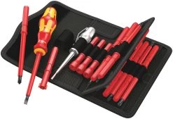 Wera 003471 Kraftform Kompakt 18 Piece Insulated VDE Interchangeable Screwdriver Set