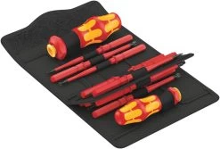 Wera 057484 Kraftform Kompakt Turbo I 1 VDE Insulated Interchangeable Screwdriver Set