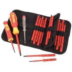 Draper 05776 XP1000 18 Piece VDE Insulated Interchangeable Blade Screwdriver Set PZ/PH/SL/TX