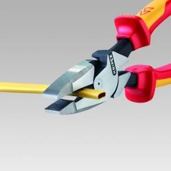 Knipex 09 08 240 VDE Insulated High Leverage Lineman's Combination Cutting Pliers -Stahlwille Store 09 08 240 1