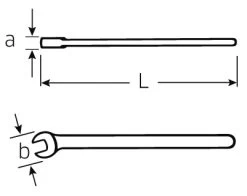 Stahlwille 12160 VDE 1000V Insulated Single Open End Spanner 10mm -Stahlwille Store 12160 VDE 1 1