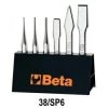 Beta 38/SP6 6 Piece Punch &amp; Chisel Set In Metal Rack / Holder -Stahlwille Store 129839