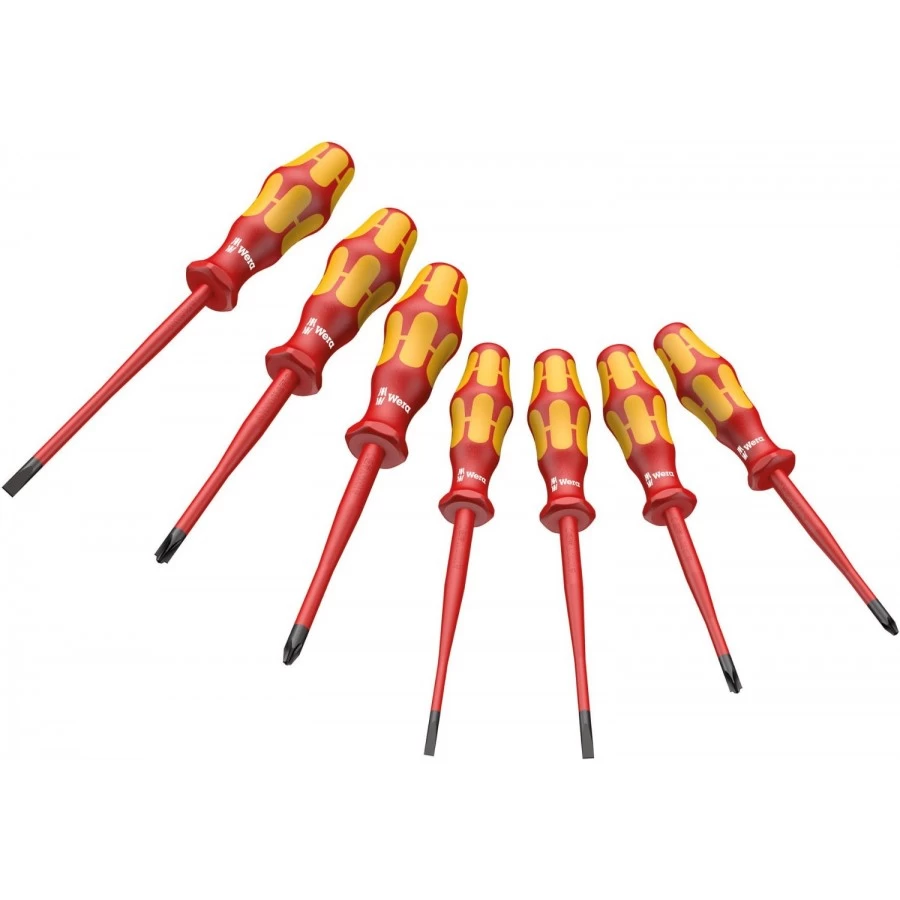 Wera 135961 Kraftform Plus 1000V VDE Insulated 7 Piece Slimline Screwdriver Set 3 Wera 135961 Kraftform Plus 1000V VDE Insulated 7 Piece Slimline Screwdriver Set