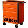 Bahco 1472K5 E72 5 Drawer 26" Mobile Roller Cabinet Orange -Stahlwille Store 1472K5