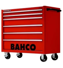 Stahlwille Store 13 Bahco 1475KXL6RED C75 40″ 6 Drawer Mobile Roller Cabinet Red