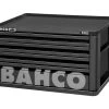 Bahco 1482K4BLACK E82 4 Drawer Top Chest Tool Box For E72 Roll Cabs - Black -Stahlwille Store 1482K4BLACK