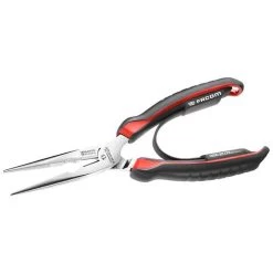 Facom 185A.20VE 1000V Insulated VDE Straight Long Half-Round Nose Pliers 200mm -Stahlwille Store 185A.20CPE 1