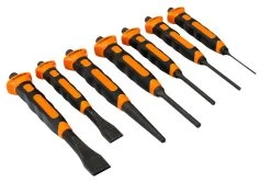Bahco 3654BMS/7 Comfort Grip 7 Piece Mason's Punch &amp; Chisel Set