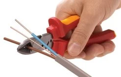 CK 431008 RedLine VDE CombiCutter3 Side Wire/Cable Screw Cutter Pliers 160mm -Stahlwille Store 431008 stripping 1