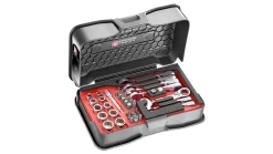 Facom 467BS.BOX Ultra Compact Ratchet Spanner, Socket And Bit Set