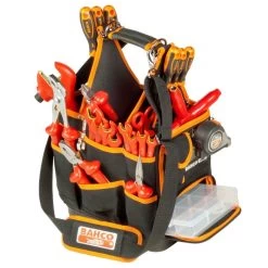 Bahco 4750FB3-12 Electricians/Plumbers Tool Tote Storage Bag Holder 12" -Stahlwille Store 4750FB3 12 3