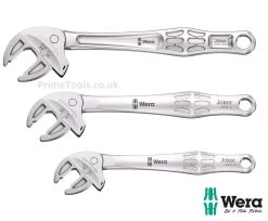 Wera JOKER 6004 3 Piece Self-Setting Adjustable Spanner Set S, L &amp; XXL (10-32mm)