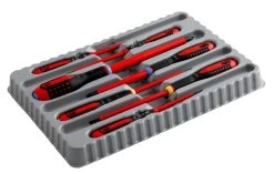 Bahco BE-9888S ERGO 7 Piece VDE Insulated Slotted &amp; Pozi Screwdriver Set