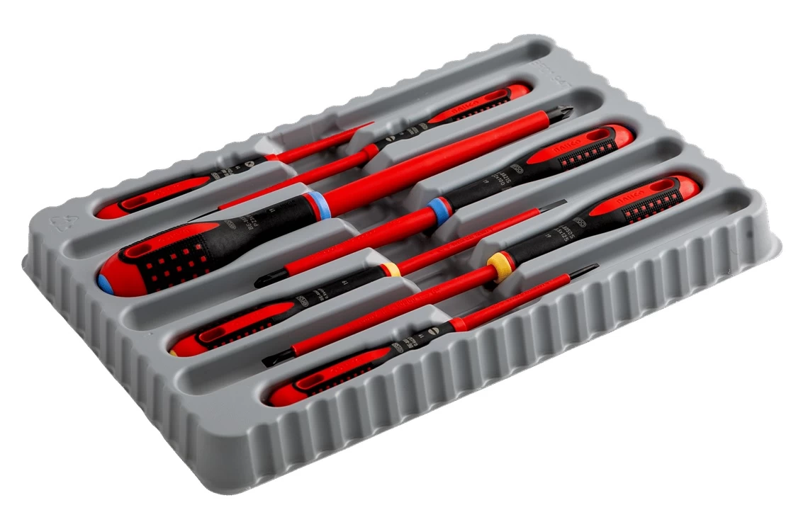 Bahco BE-9888S ERGO 7 Piece VDE Insulated Slotted & Pozi Screwdriver Set 3 Bahco BE-9888S ERGO 7 Piece VDE Insulated Slotted & Pozi Screwdriver Set