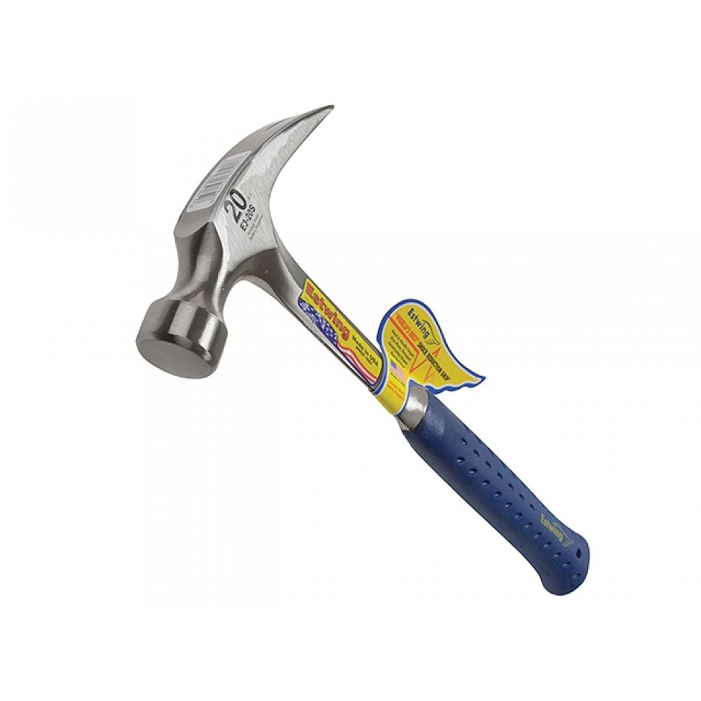 Estwing E3/20S Straight Claw Hammer - Vinyl Grip 560g (20oz) 4 Estwing E3/20S Straight Claw Hammer - Vinyl Grip 560g (20oz) - Image 2