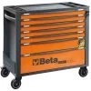 Beta RSC24AXL/7-O 7 Drawer Extra Long Mobile Roller Cabinet With Anti-Tilt System - Orange -Stahlwille Store RCS24AXL 7 O 1 scaled 1