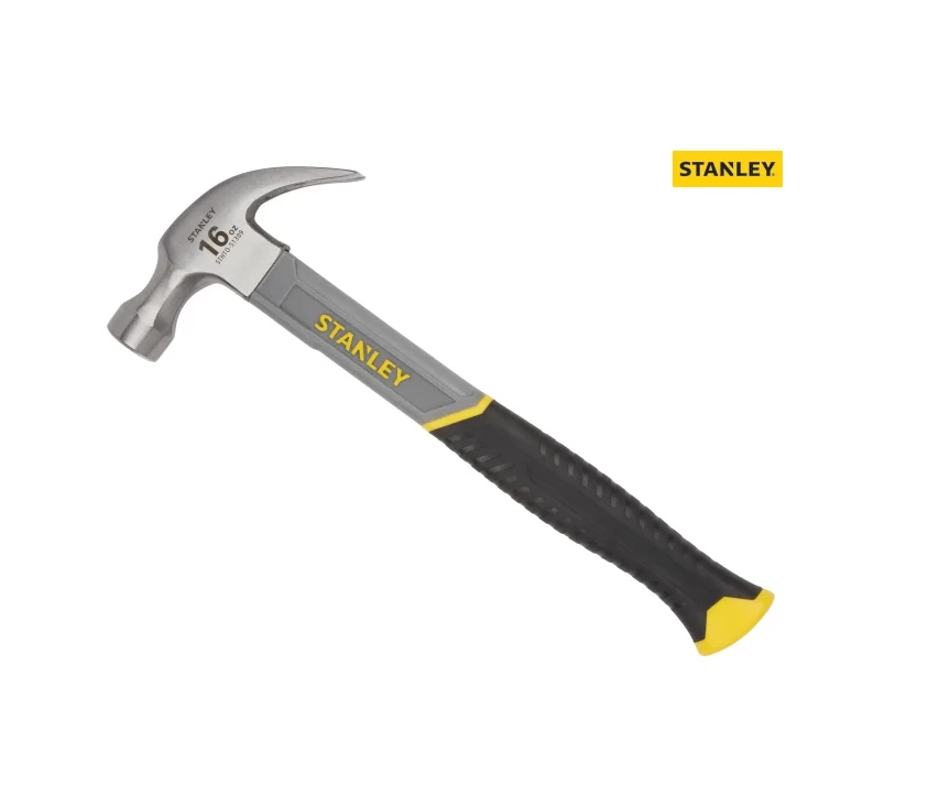 Stanley STHT0-51309 Curved Claw Hammer With Fibreglass Shaft 450g / 16oz 3 Stanley STHT0-51309 Curved Claw Hammer With Fibreglass Shaft 450g / 16oz