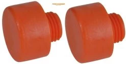 Thor 73-412PF Replacement Orange Plastic Face For Wooden & Plastic Handle Hammer 38mm - 2 Pack